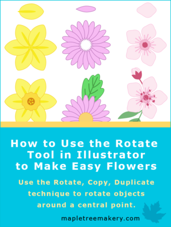 How to Use the Rotate Tool in Illustrator to Make Easy Flowers