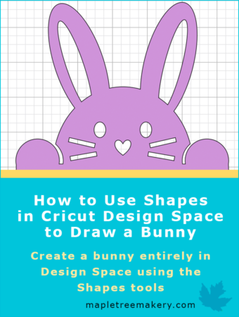 How to Use Shapes in Cricut Design Space to Draw a Bunny