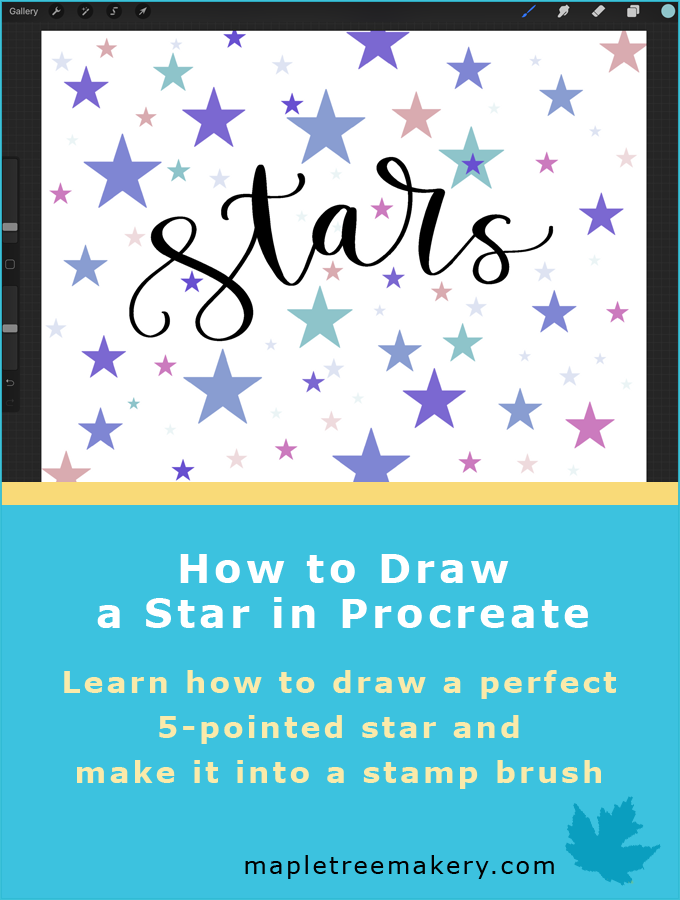 How to Draw a Star in Procreate and Make it a Stamp Brush