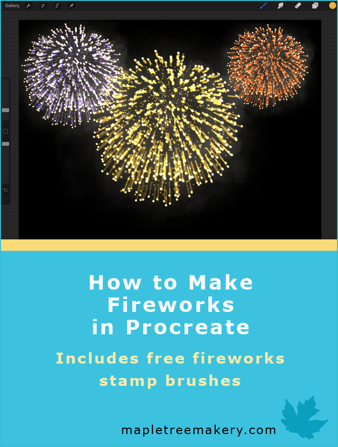 How to Make Fireworks in Procreate