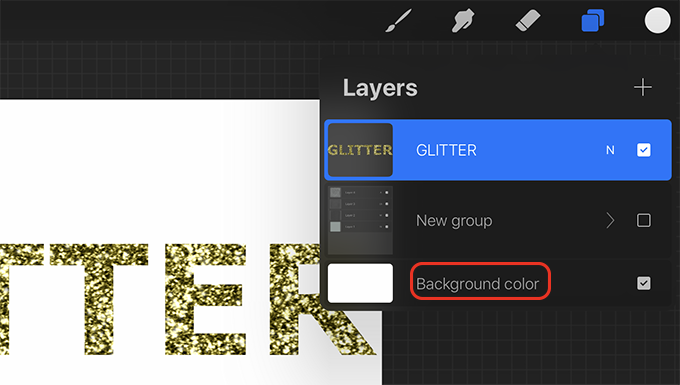 Background color layers