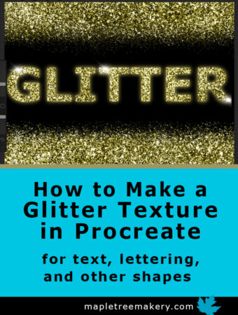 How to Make a Glitter Texture in Procreate