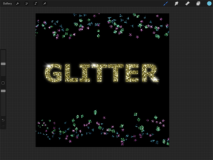 How to Make a Glitter Texture in Procreate - Maple Tree Makery