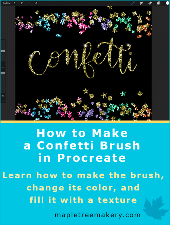 How to Make a Confetti Brush in Procreate