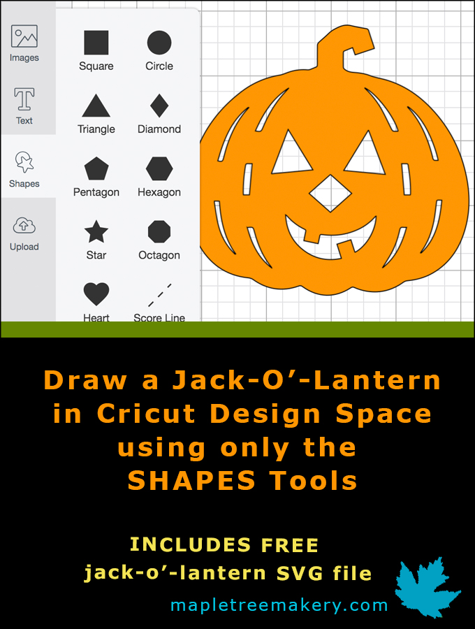 How to Draw a Jack O Lantern in Design Space
