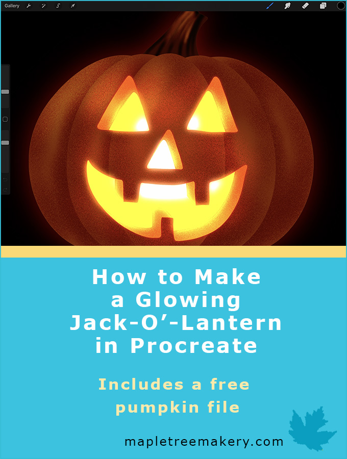 How to Make a Jack-O'-Lantern in Procreate
