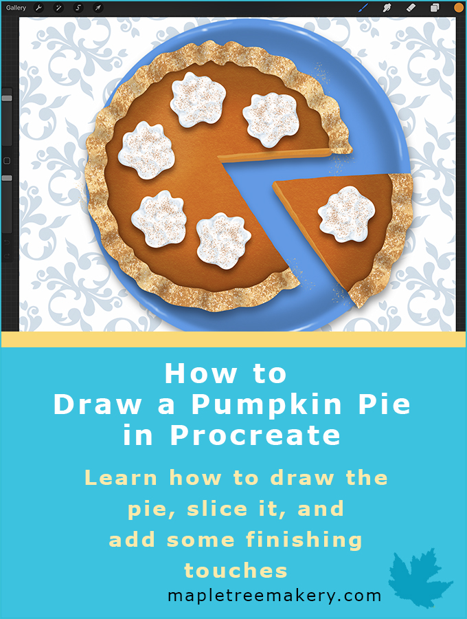 How to Draw a Pumpkin Pie in Procreate