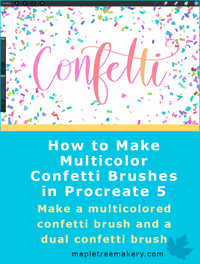 How to Make a Multicolor Confetti Brush in Procreate 5